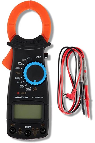 Lawazim مقياس التيار الكهربائي الرقمي - جهاز اختبار الجهد والتيار والمقاومة