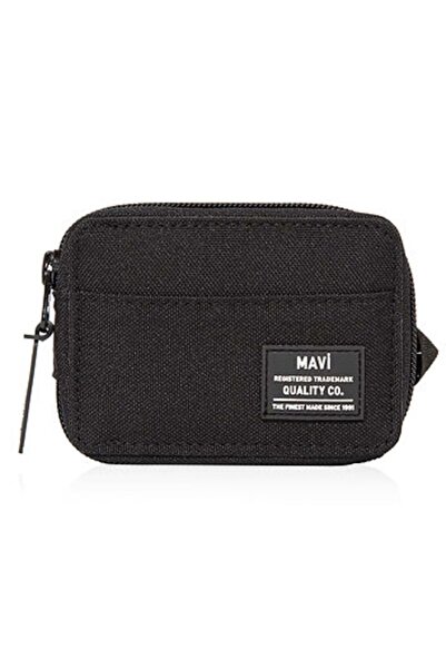 Mavi Zippered Canvas Wallet Sports Wallet Black