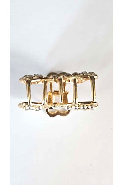 cityvision Gold Color 4.5 cm Metal Hair Clip with Stone Butterfly Pattern – Sparkling and Elegant Design