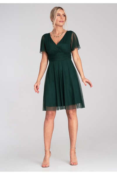 Figl Green mesh dress - Party dress - Dress M1206 size L/XL