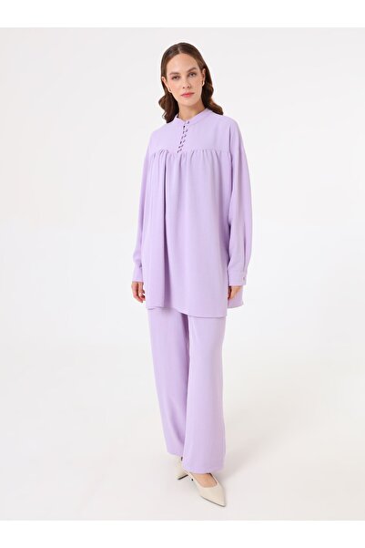 Refka Brit Detailed Aerobin Suit - Lilac -