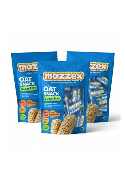 Mazzex Sugar-Free Oat Snack – Pack of 3 (120g Each, Total 360g)
