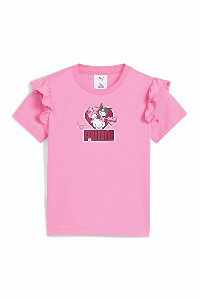 Puma Pembe Kız Çocuk T-Shirt HELLO KITTY & FRIEN