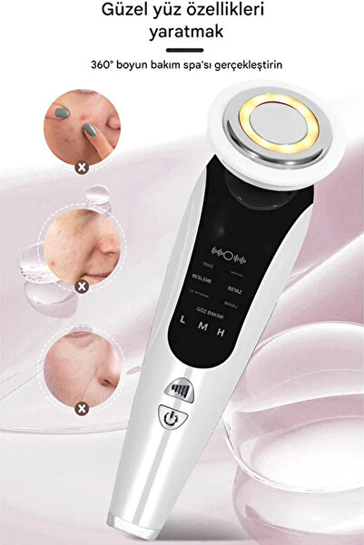 Light Nova Şarjlı Boyun ve Yüz Masaj Sıkılaştırıcı Cihaz | 7 Mod | Kolajen Se...