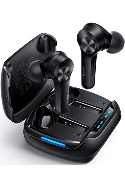 Acefast سماعات أذن T4 لاسلكية بتقنية البلوتوث، زمن انتقال منخفض للغاية 65 مللي ثانية مع صوت جهير عميق