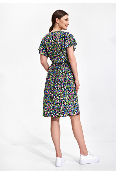 Figl Boho dress with Printed and Slit - M873 size S/M