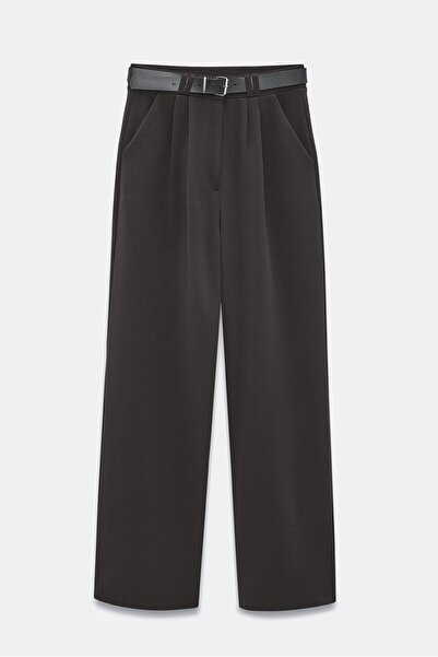 Saade Women's High Waist Stretch Fabric Palazzo Pants - Belted