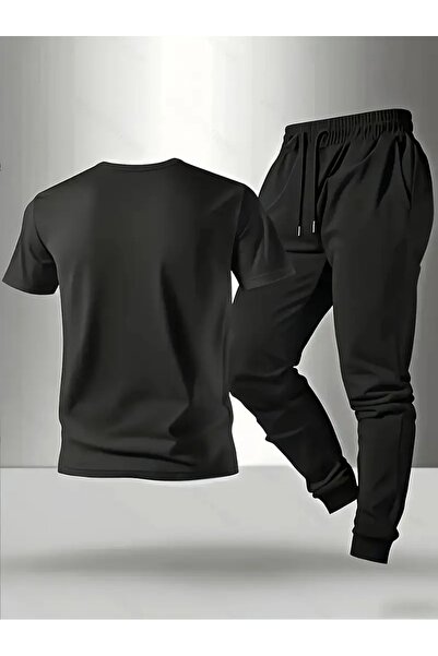 CLASİVA Modern Oversized Cherry Printed Sports Custom Design Tracksuit Set