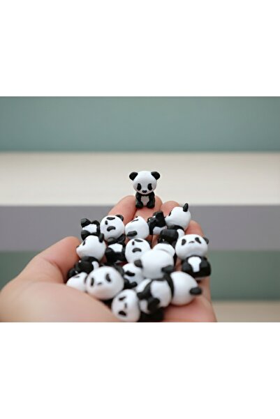 hivhestın Panda Army - Sevimli 12'li 3D Baskı Panda Seti