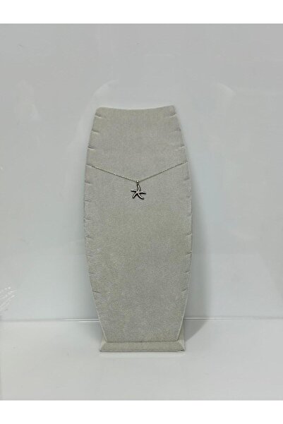 Akyüz Dekor Çoklu Kolye Standı - Kadife Kaplı 11 Çentikli 26x12