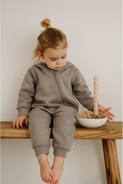 RG Collection K Hooded Zippered Jumpsuit