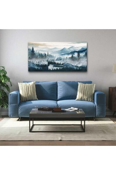 Emoda home Trove لوحة فنية جدارية مؤطرة من القماش (60×120 سم) منظر طبيعي لغاب...