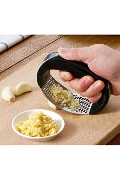THK Manual Metal Press with Handle for Crushing Garlic, 10.7x5x7cm, THK®