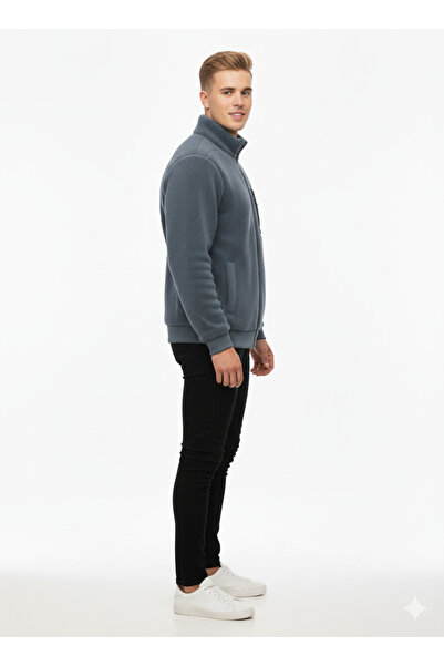 Okté Ανδρικό μπουφάν με φερμουάρ από βελούδινο υλικό – Full Sherpa (Περιορισμένη Έκδοση)