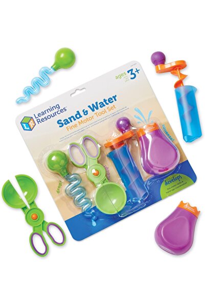 Learning Resources Sand & Water Tool Set (4-Piece), Plastic, Multicolor