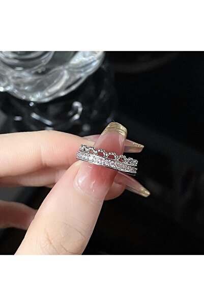 Gofeel Şeffaf Taşlı İnce Minimal Kadın Yüzük