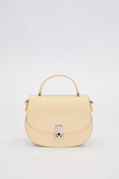 Levidor Yellow Chain Strap Detailed Handbag