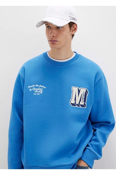 Mavi 0S10492 M Logo Nakış Detaylı Erkek Sweatshirt