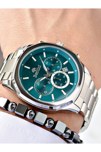 Bentini Men's Wrist Watch – Functional, Steel Band, Waterproof, 2-Year Warranty