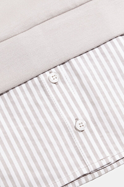 W Collection Bej Garni̇ Detailli Tshirt