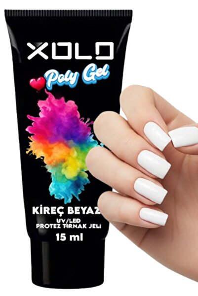 xolo Kireç Beyazı Polygel Protez Tırnak Polijel Poly Gel 15 ML