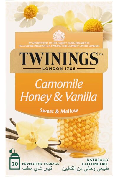 Twinings camomile with honey and vanilla infusion tea, 20 tea bags - pack of 1