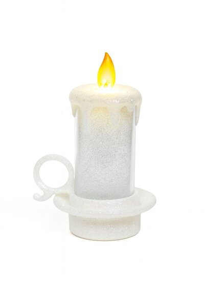 Blusmart Χριστουγεννιάτικη διακοσμητική λάμπα – Κερί με γκλίτερ και νιφάδες χ...