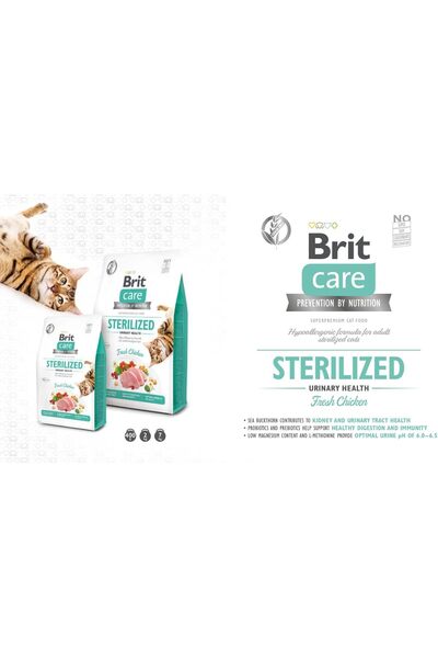 Brit Care Cat Grain-free Sterilized Urinary Health, 2 kg