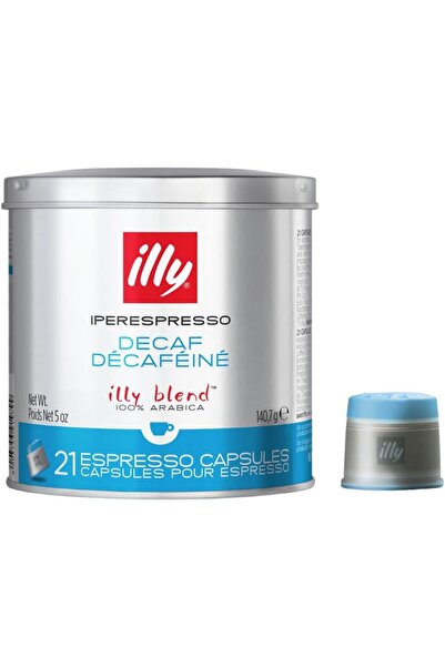 illy Coffee Machine Capsules - Decaffeinated, 21 Cap
