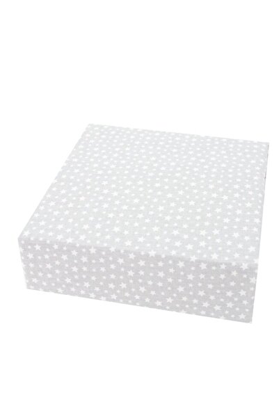PRICHINDEL fitted sheet, crib 120x60 cm, gray with white stars