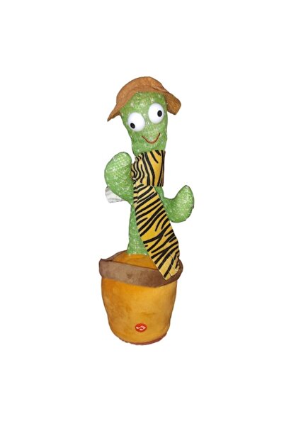 OEM Interactive Toy, Dancing Cactus with colorful LEDs and two removable accessories, Repeat after t