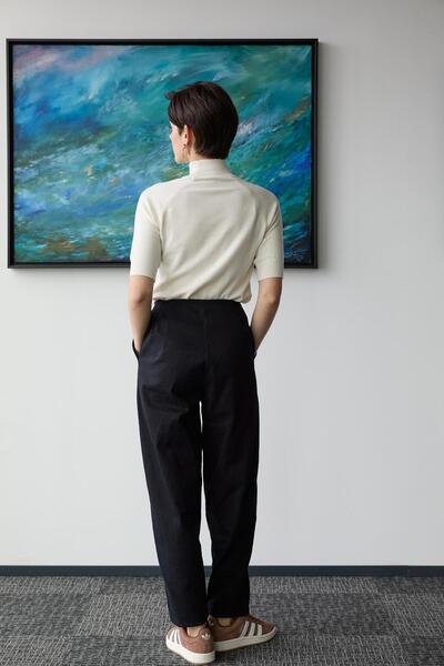 Brand Up Brandup Women's High Waist Denim Pants