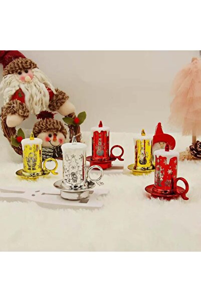 Blusmart Χριστουγεννιάτικη διακοσμητική λάμπα – Κερί με γκλίτερ και νιφάδες χ...