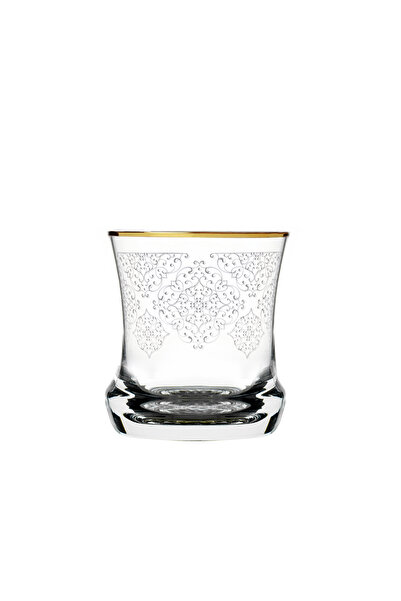Dimlaj Perla Glass Tumbler Set CB/6-Gold
