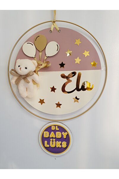 BL Baby Lüks Yuvarlak Bebek Kapı süsü, Hastane Süsü, İsimlik