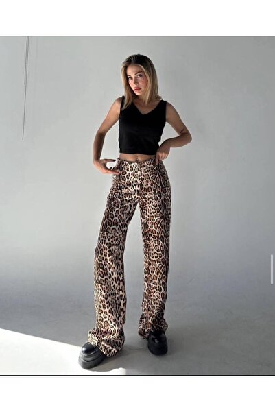 ECR MODA PANTALONI LEOPARD