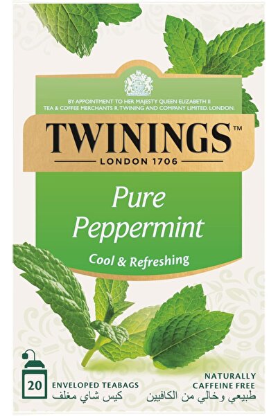 Twinings Pure Peppermint InFusion Tea, 20 Tea Bags - Pack of 1