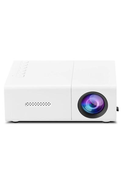 A ATAB Mini portable projector Full HD 1080P, 100 lumens, up to 60 inch - White -