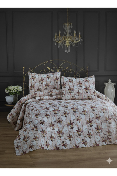 SURGUN ÇEYİZ ULTRASONİK KAPİTONELİ TEK KİŞİLİK YATAK ÖRTÜSÜ (2 ADET 55X75 YASTIK KILIFI DAHİL)