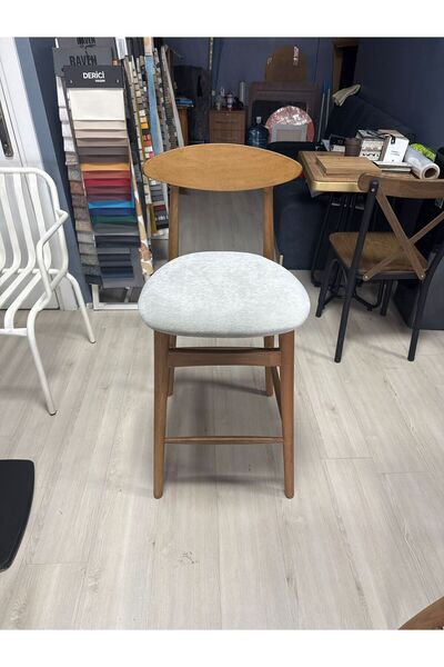 AlyaM BAR SANDALYESİ AHŞAP YÜKSEKLİK 115 CM