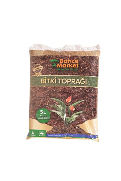 bahçe market Premium Bitki Toprağı 5 Lt – Vitaminli ve Mineralli Zengin Karış...