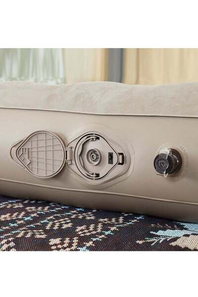 Saharaz Air Mattress with Built Pump,190cm Durable Blow Up Mattress Airbed,for Camping Home&Portable Travel