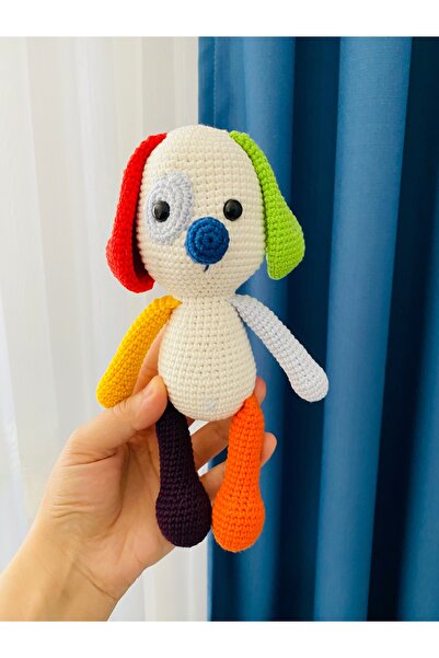 NK GURUMİ Amigurumi Sevimli Renkli Köpek