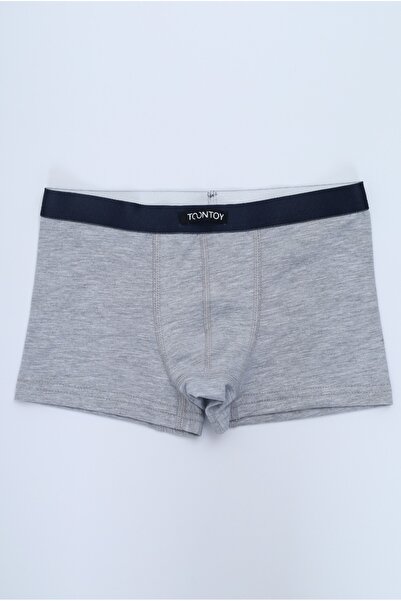 Toontoy Boy's Printed Plain Patterned 4-Pack Boxers