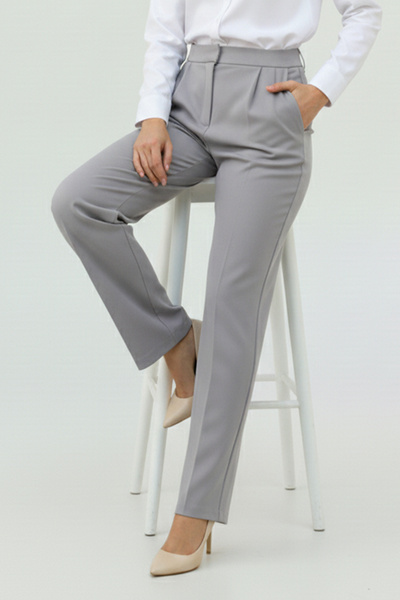 benguen Pocketed Palazzo Pants A1107 Gray