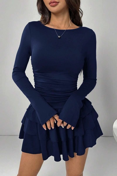 JE-TU Многослойна мини рокля с набори JT9060