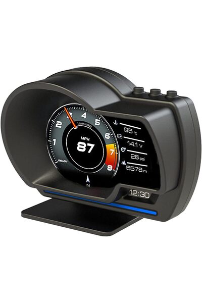 EACAM Car HUD Display OBD+GPS Smart Gauge Speedometer
