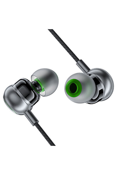 Acefast سماعات أذن سلكية بمنفذ USB-C مع ميكروفون L5، بطول كابل 1.2 متر - أسود