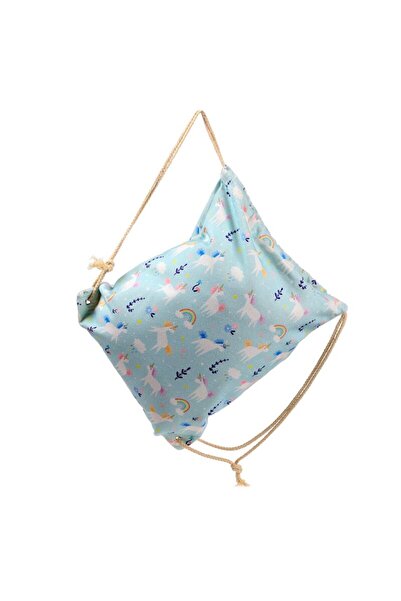 Puckator Drawstring bag, cotton sports/kindergarten backpack, Unicorn Magic, unicorn theme