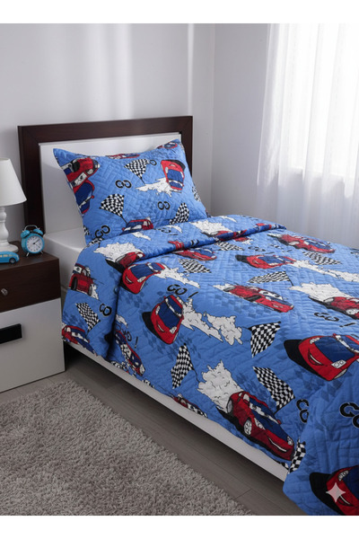 SURGUN ÇEYİZ Ultrasonic Sewing Single Bedspread (Including 2 Pillowcases 55X75)